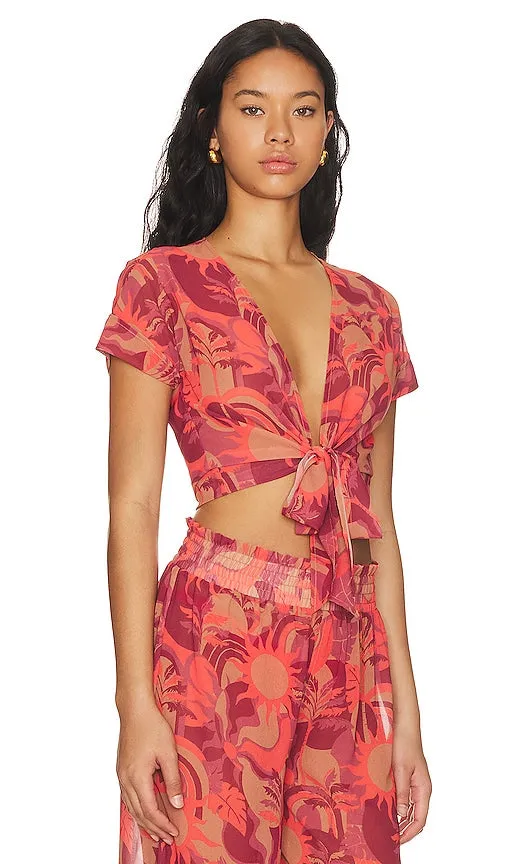 BEACH RIOT X Revolve Quinn Top in Red