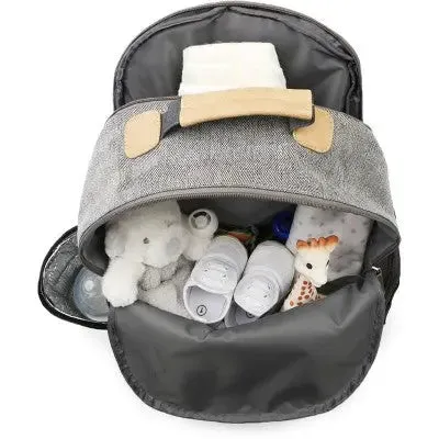 Eddie Bauer Bridgeport Places & spaces Back Pack Diaper Bag - Gray with Tan