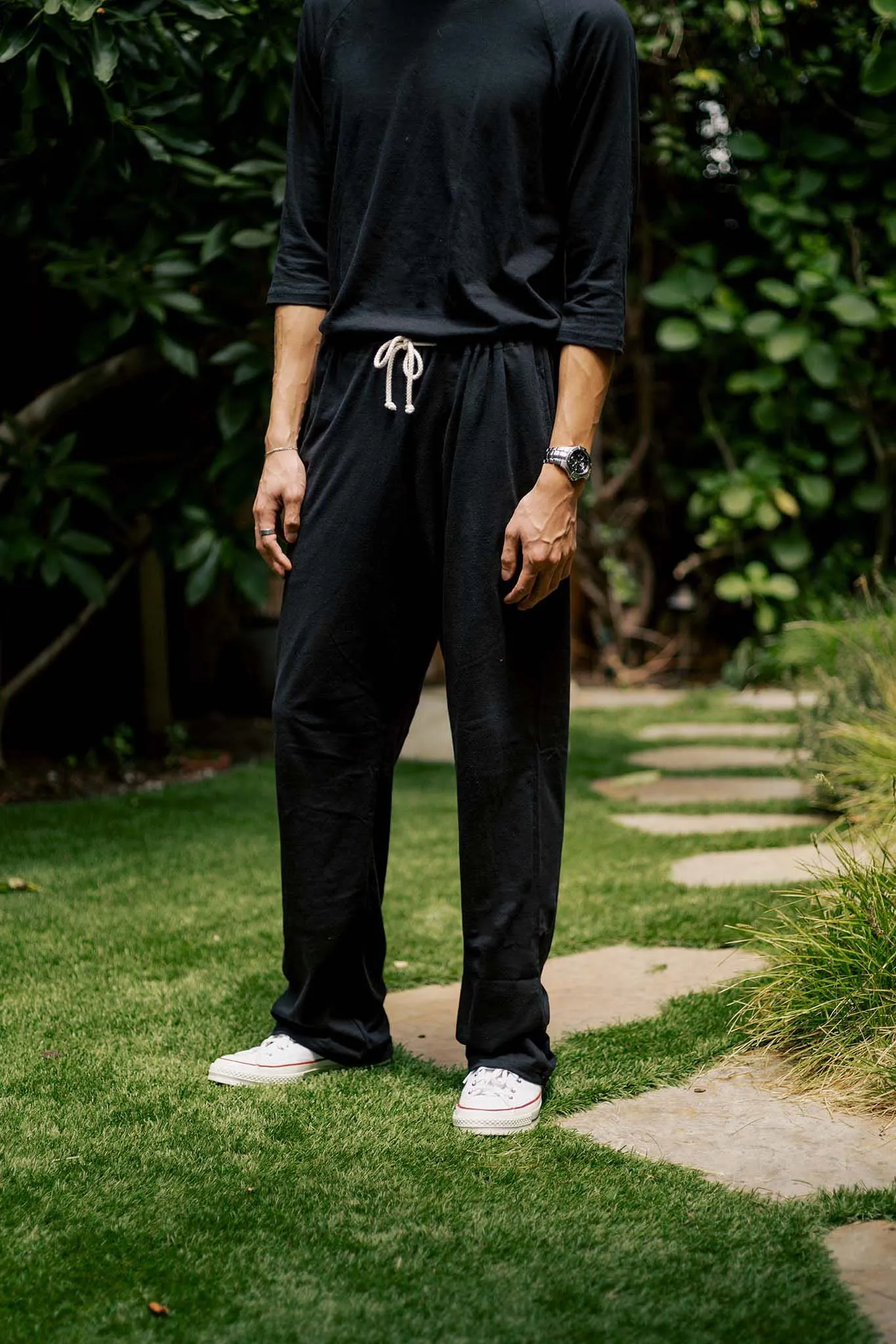 Men's Organic Lounge Pants in Black