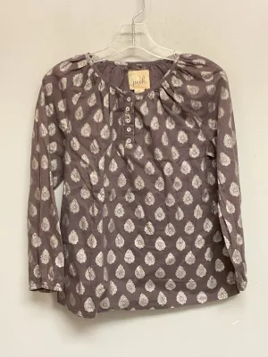 Peek Size 8 Gray Cotton Big Girls Blouses & Button Downs