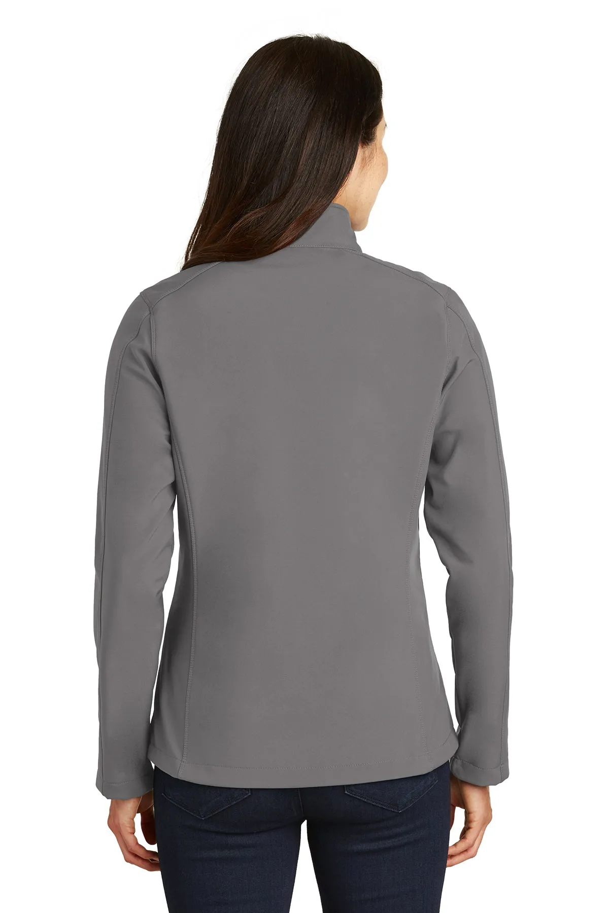 Port Authority Ladies Core Soft Shell Customized Jackets, Deep Smoke