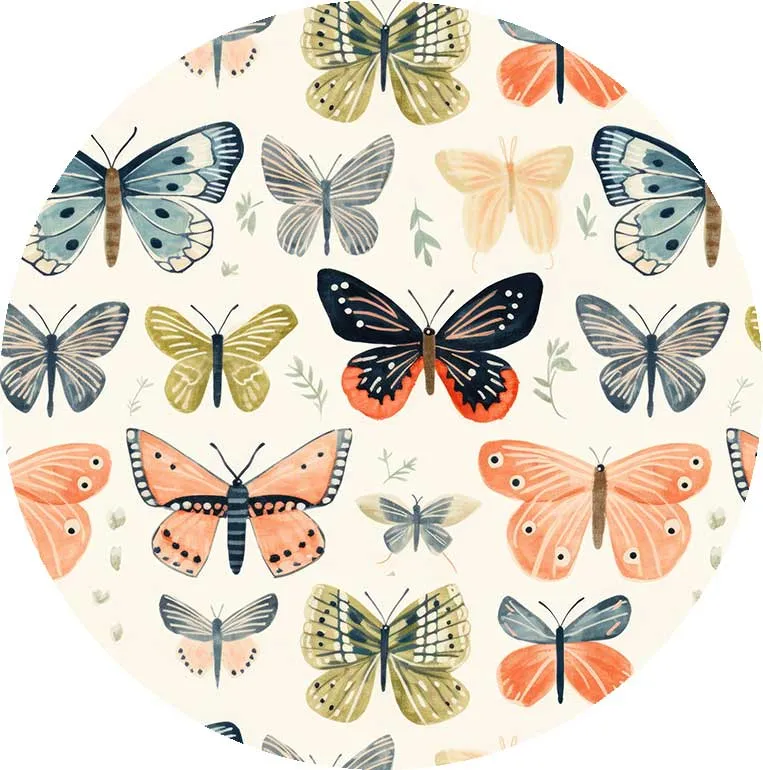 Sweet Summer Wings of a Butterfly - Girls Bamboo Twirl Dress