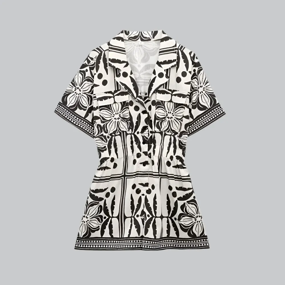 Vera | Women's Floral Print Short Blouses