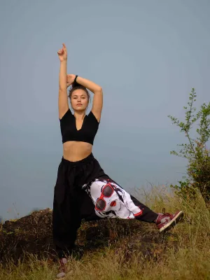 Women's Bold Chic Travel Genie Pants Bohemian Hippy Harem Pants For Dance Yoga